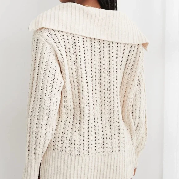 Aerie Cable Car Quarter Zip Sweater
Oversized Fit - Picture 2 of 5